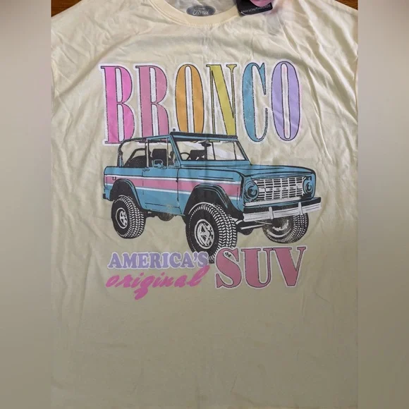 Ford Motor Company Tshirt Adult XL Bronco SUV Graphic Tee Grayson Threads New - Picture 2 of 5